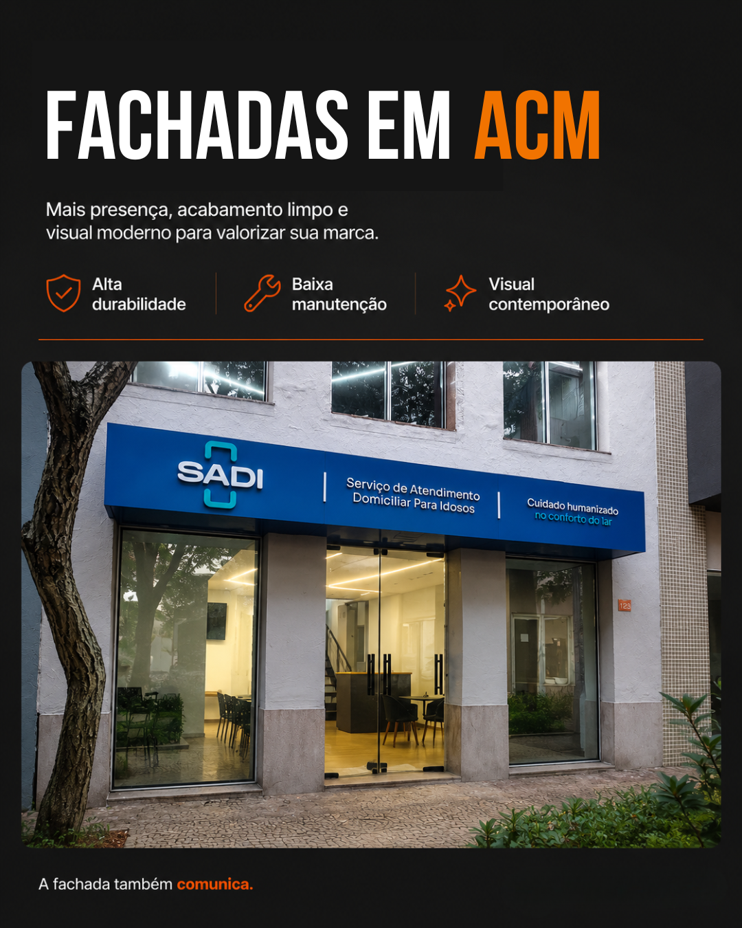 Post de serviço — Fachadas em ACM